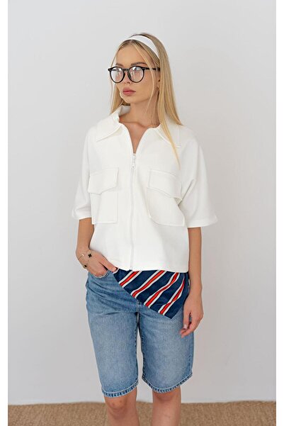 Noa Noa Μπουφάν με φερμουάρ και λεπτομέρεια τσέπης με κάλυμμα