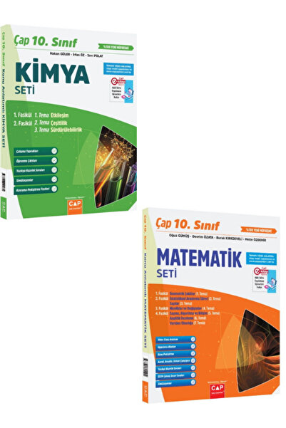 Çap Yayınları ÇAP YAYINLARI 10. SINIF KİMYA MATEMATİK FASİKÜL SET