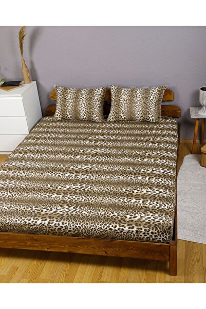 Sares Home Leopard Love Single Elastic Sheet Set