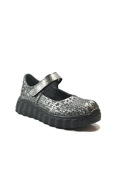 Onlo Ayakkabı Onlo Shoes 262 Genuine Leather Velcro Orthopedic Girls' School Ballet Shoes