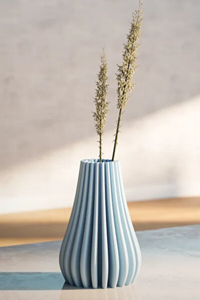 Genç 3D Modern Kıvrımlı Vazo | Modern Dekoratif Tasarım | 16cm Yükseklik | Da...