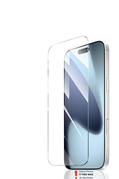 Evax iPhone 17 Pro Max Uyumlu HD+ 0,26MM 9H Temperli Cam Ekran Koruyucu