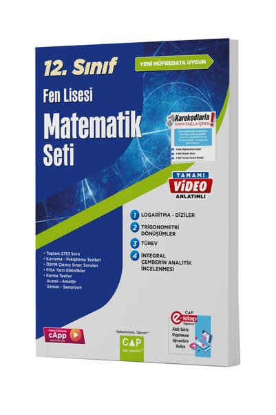 Çap Yayınları Çap Plus 12. Sınıf Fen Lisesi Matematik Fasikül Konu Anlatımlı ...