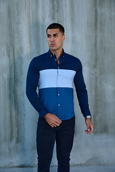 jack carisma PIECEWISE Pamuk LIKRA MUŠKA KOŠULJA UZAKKOG KROJA