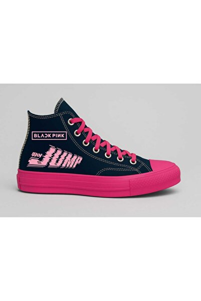 amazoondesing Jump Blackpink cu imprimeu cu imprimeu Pantofi sport pentru fet...
