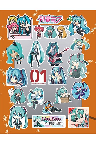 Hediyeni Al Hatsune Miku Sticker Seti | Laptop Ajanda Notebook Tablet Telefon...
