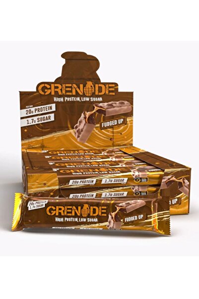 Grenade علبة من 12 قطعة من بار البروتين عالي السكر بنكهة فادج