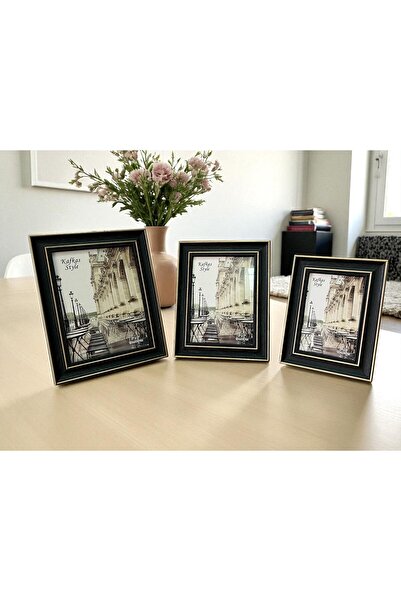 La Zisa Decorative Vintage Picture Frame Antique Dark Blue Object Trinket Ornament Living Room Accessory Coffee Table Office