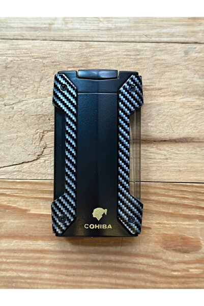 COHİBA Puro Çakmağı Pürmüzlü Jet Bütan Dahili Delicili Şık Tasarım