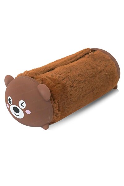 Meyra Accessories Caterpillar Design Round Plush Pen Holder Cute Quality Preschool Gift Pen Holder Wallet