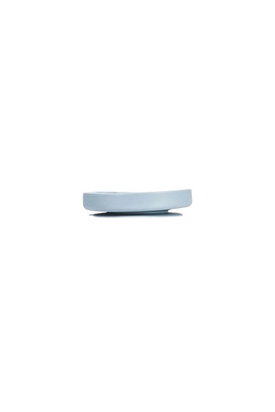 Porland Fancy Blue Baby Food Plate That Sticks to the Table, Set of 4, 16 cm