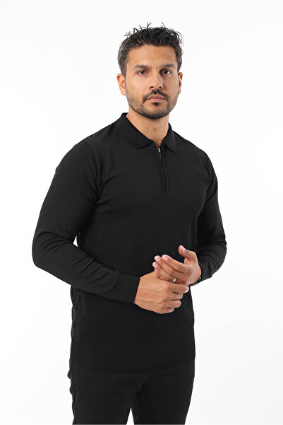 Rodrigo Pulover pentru bărbați, fără pilling, cu ajustare standard, cu jumăta...