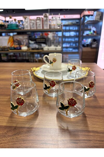 ARS HOME DEKOR كؤوس LAV الزجاجية المزخرفة لـ 6 أشخاص، تشمل كؤوس القهوة، كؤوس ...