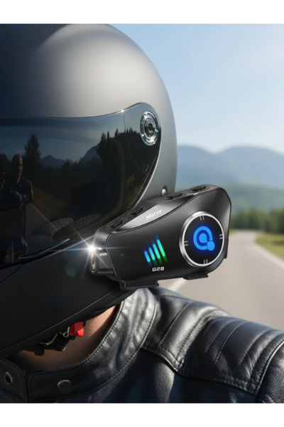 Arya Q28 Kameralı Motosiklet Kask Kulaklığı – 1080P Full HD, Bluetooth 5.3, G...