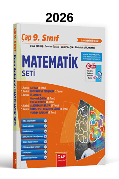Çap Yayınları Çap Plus 9. Sınıf Anadolu Lisesi Matematik Fasikül Konu Anlatım...