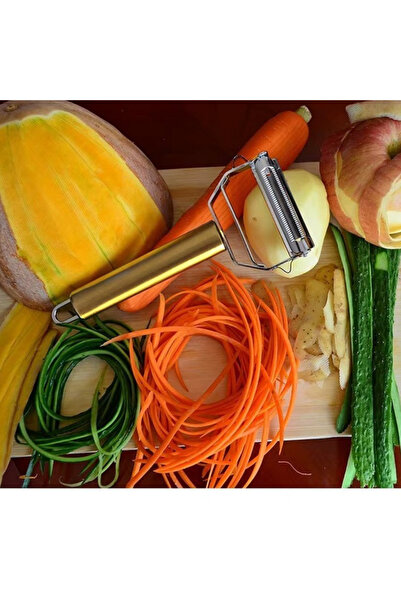 Chefstar مقشرة الفواكه والخضروات من شيف ستار - ذهبي