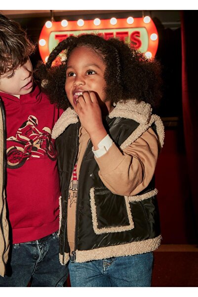 MAYORAL Kız Çocuk Kürklü Şişme Yelek