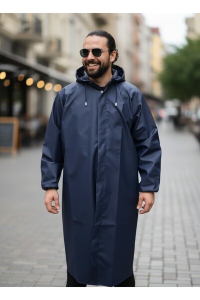 thfabric معطف واق من المطر للجنسين من Fisherman Tea Maker - معطف واق من المطر - قماش PVC مقاوم للماء بنسبة 100% - مع قبعة