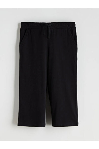 LC Waikiki LCW KidsSiyah Beli Lastikli Erkek Çocuk Kapri