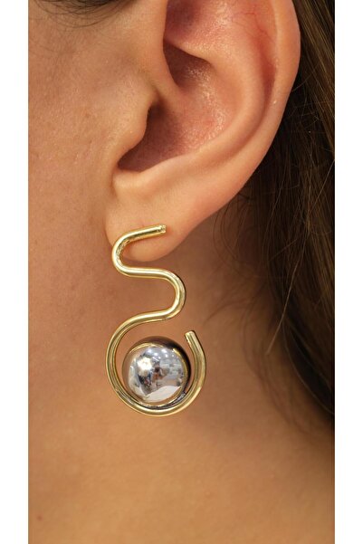 Jerie Gold Silver Topcuk S Figure Earrings