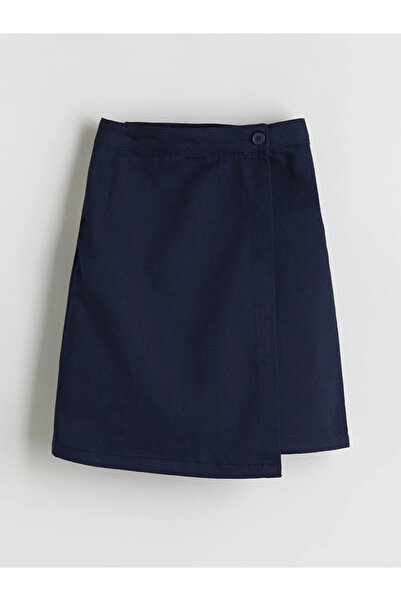LC Waikiki LCW KidsLacivert Basic Kız Çocuk Şort Etek