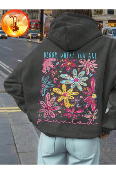 LAYORA هوديي عصري جديد – سويت شيرت كبير الحجم بغطاء للرأس