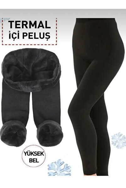YOYYO Yüksel Bel Іçi Повністю плюшеві шовні лосини Зимові лосини Флісові лосини