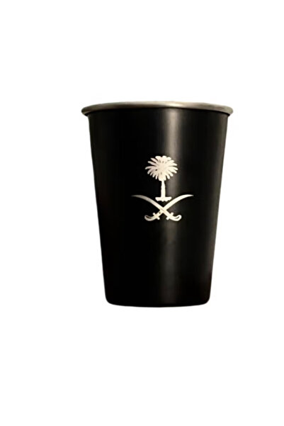 Other كاسات اكواب اليوم الوطني بشعار السيفين والنخلة حجم 350 ملي، ستانلس ستيل