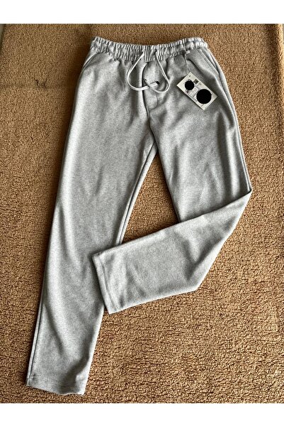 Sublime Butik Light Gray Men's Jogger Pants Pique Fabric Anti-Pilling