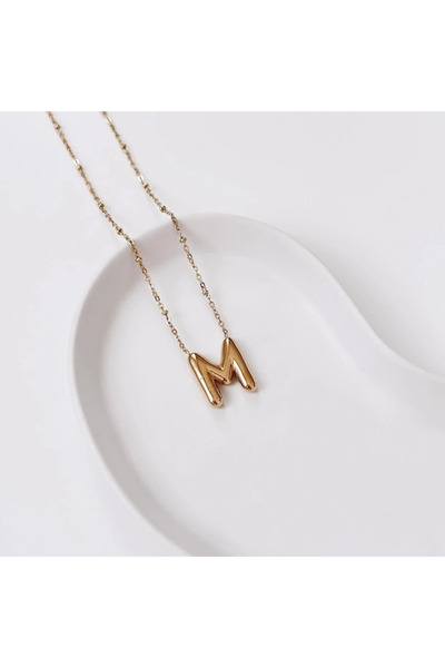 Vesce Atelier M Letter Steel Necklace