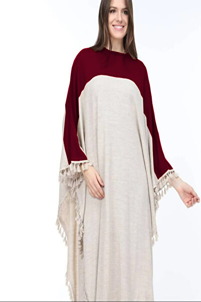 Cockatoo Poncho elegant în două culori cu detaliu cu ciucuri Pinterest pentru...