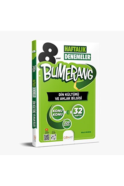 Günay Yayınları 2025-2026 Müfredat 8.SINIF BUMERANG 32 HAFTALIK DIN KÜLTÜRÜ V...
