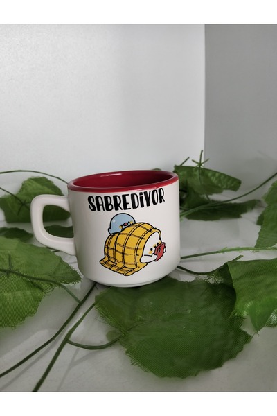 Home Coffee Cup with the Inscription "Sabresi̇yor!!!".