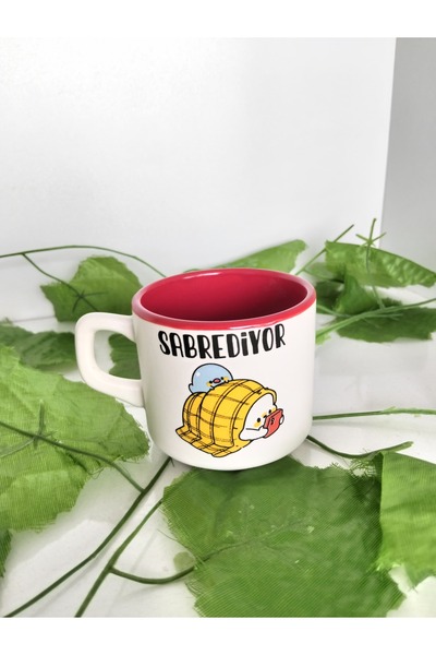 Home Coffee Cup with the Inscription "Sabresi̇yor!!!".