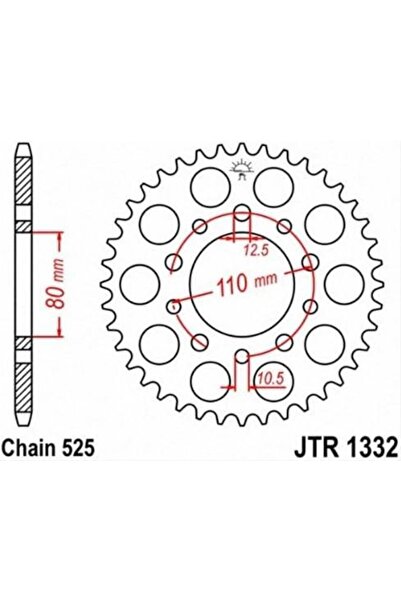 Att 7260086M MOTOMIKE PINION LANȚ - MIC - 16 DINȚI - JTF314, MOTO HONDA XRV 7...