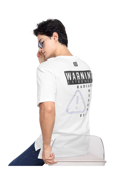 AWESOME STYLE GIFTS Flashpoint Oversized Tee - WHITE