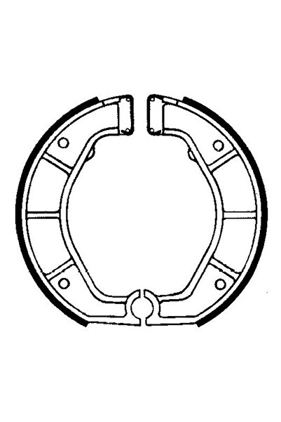 FERODO Motorcycle Brake Shoe Set - Racing, FSB863, for BMW R100 (1992-1996)