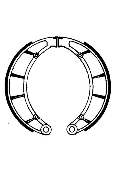 FERODO Moto Brake Shoe Set FSB796 - Racing for Moto Guzzi V7, V750, Californi...