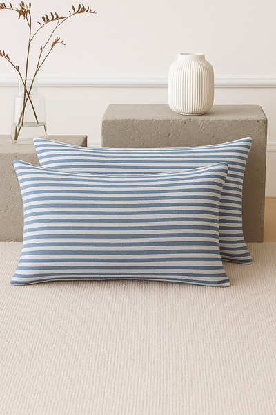 NİLYA 6'lı çizgili yastık kılıfı