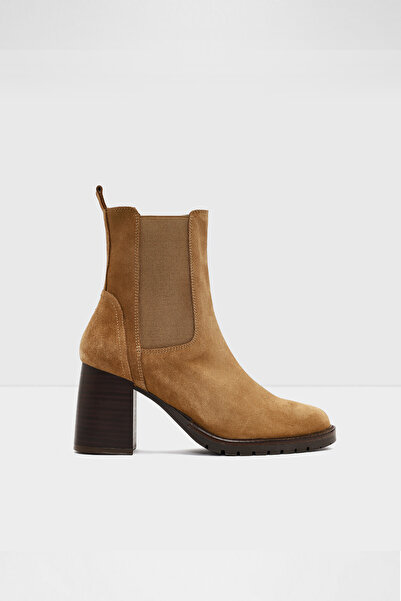 Aldo NARITA-TR - Hakiki Deri Kadın Bej Topuklu Bot