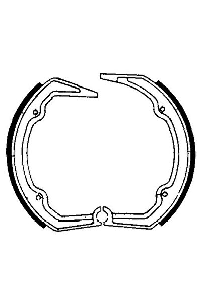 FERODO Motorcycle Brake Shoe Set FSB804 - Racing, compatible with BMW R 65 LS...