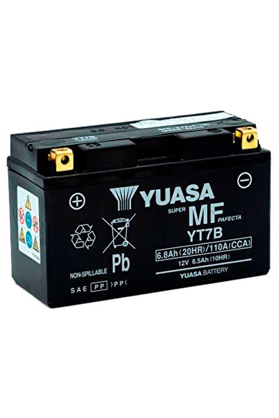Yuasa Motorcycle Battery YT7B 12V 6.5Ah 110A (WC)