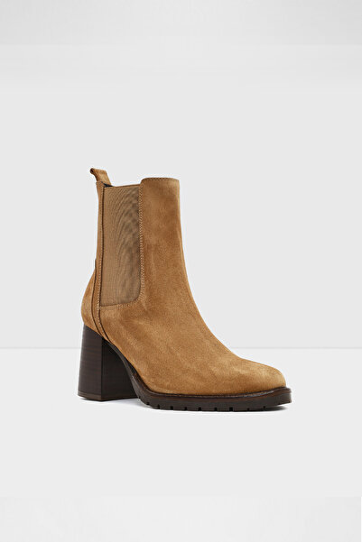 Aldo NARITA-TR - Hakiki Deri Kadın Bej Topuklu Bot