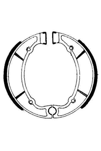 FERODO Motorcycle Brake Shoe Set FSB735 - Racing, Yamaha RD, XS