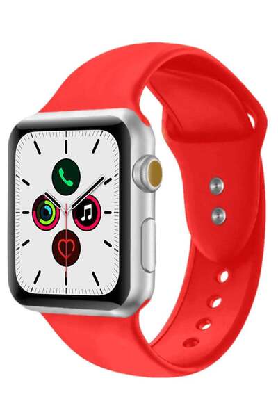 Perfii Replacement Band For Apple iWatch Series 5/4/3/2/1 42-44mm Red