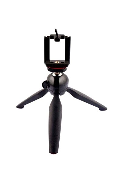 Yunteng حامل ثلاثي صغير محمول مع حامل مشبك أسود