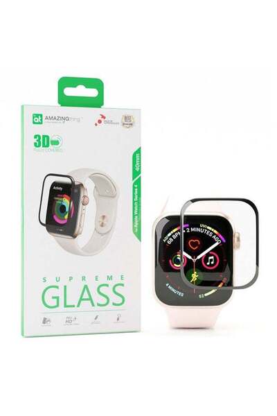 Generic Amazing Thing Apple Watch 40mm Series 4 Glass Screen Protector 3D Fully Covered - Supreme Glass