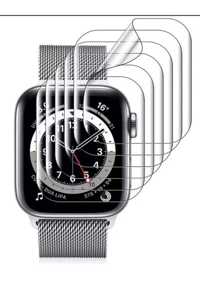 Generic 5 قطع من واقي الشاشة الشفاف هيدروجيل لساعة Apple Watch Series 8 مقاس ...