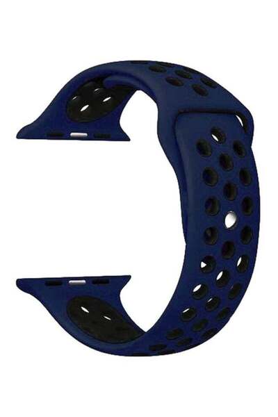 Elivebuyind سوار بديل لساعة Apple Watch مقاس 42 مم أزرق/أسود