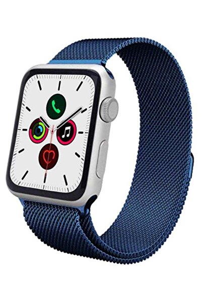Perfii سوار بديل لساعة Apple iWatch Series 5/4/3/2/1 مقاس 38-40 مم أزرق